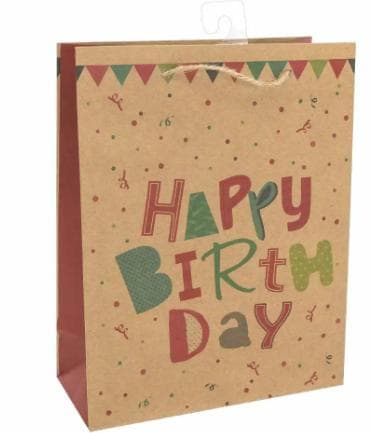 Geschenktasche Happy Birthday 18x23x8cm