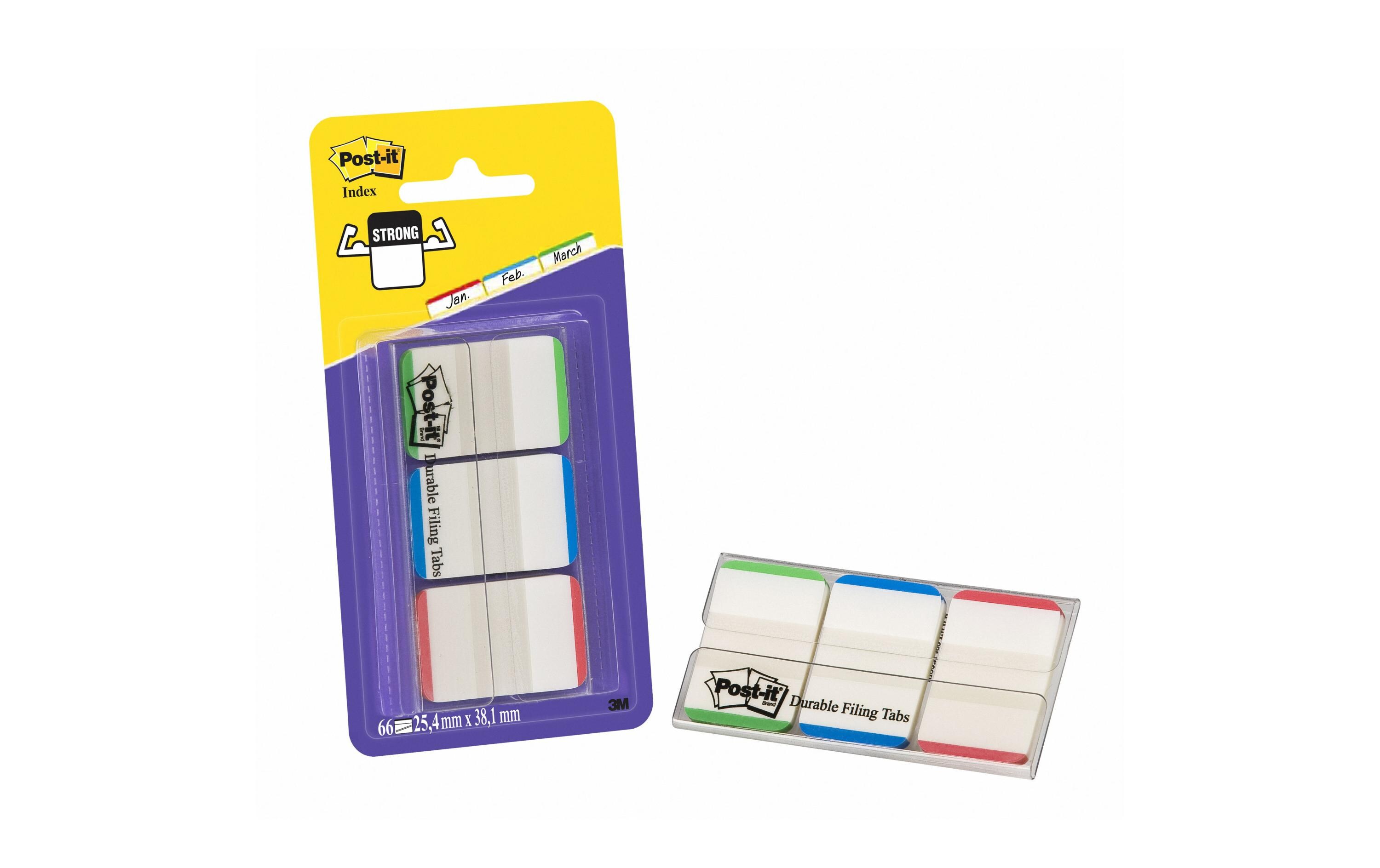 Page Marker Index Strong Grün/Blau/Rot, 3 StückPostit Index