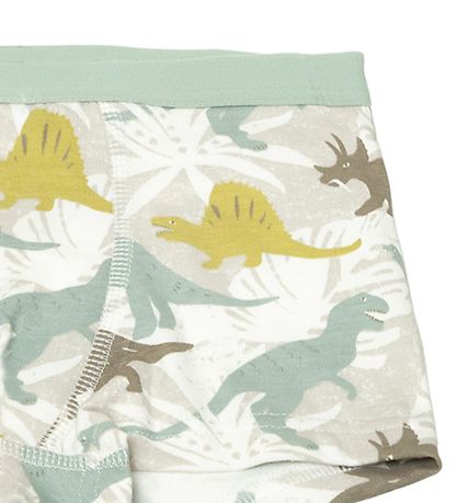Joha Boxershorts - Off White/Støvet  Grøn m. Dino