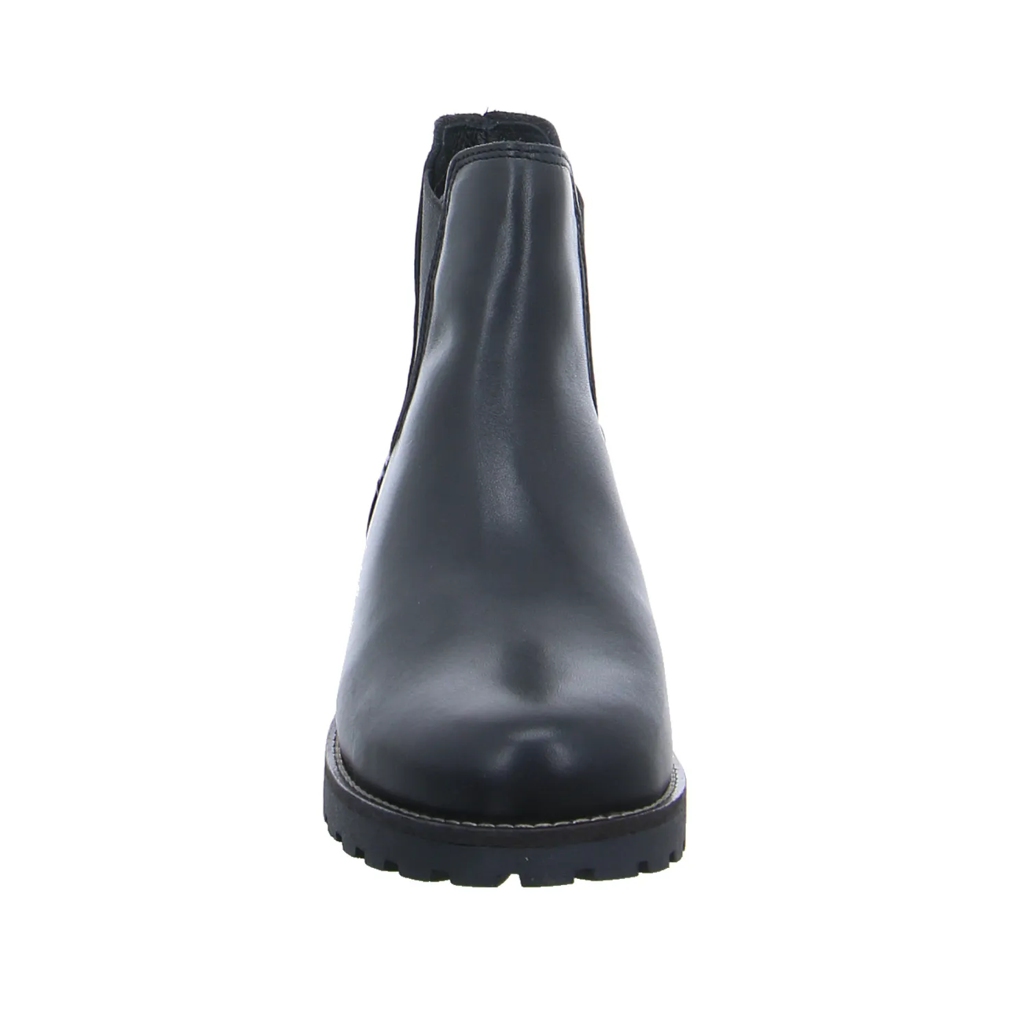 SCHUHENGEL Boot Schwarz Leder  mit Lammfellfutter