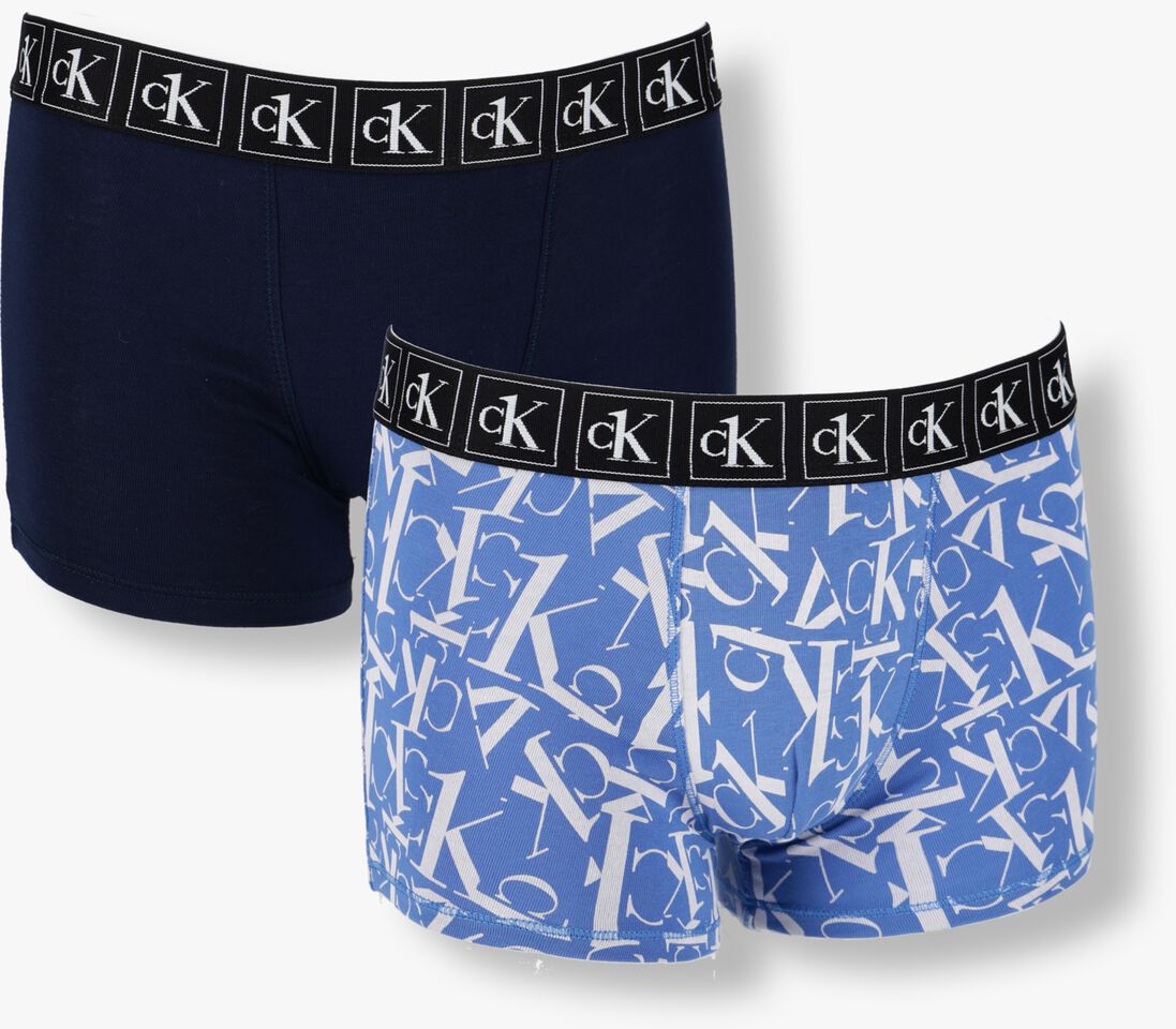 CALVIN KLEIN UNDERWEAR blauwe calvin klein underwear boxershort 2pk trunk