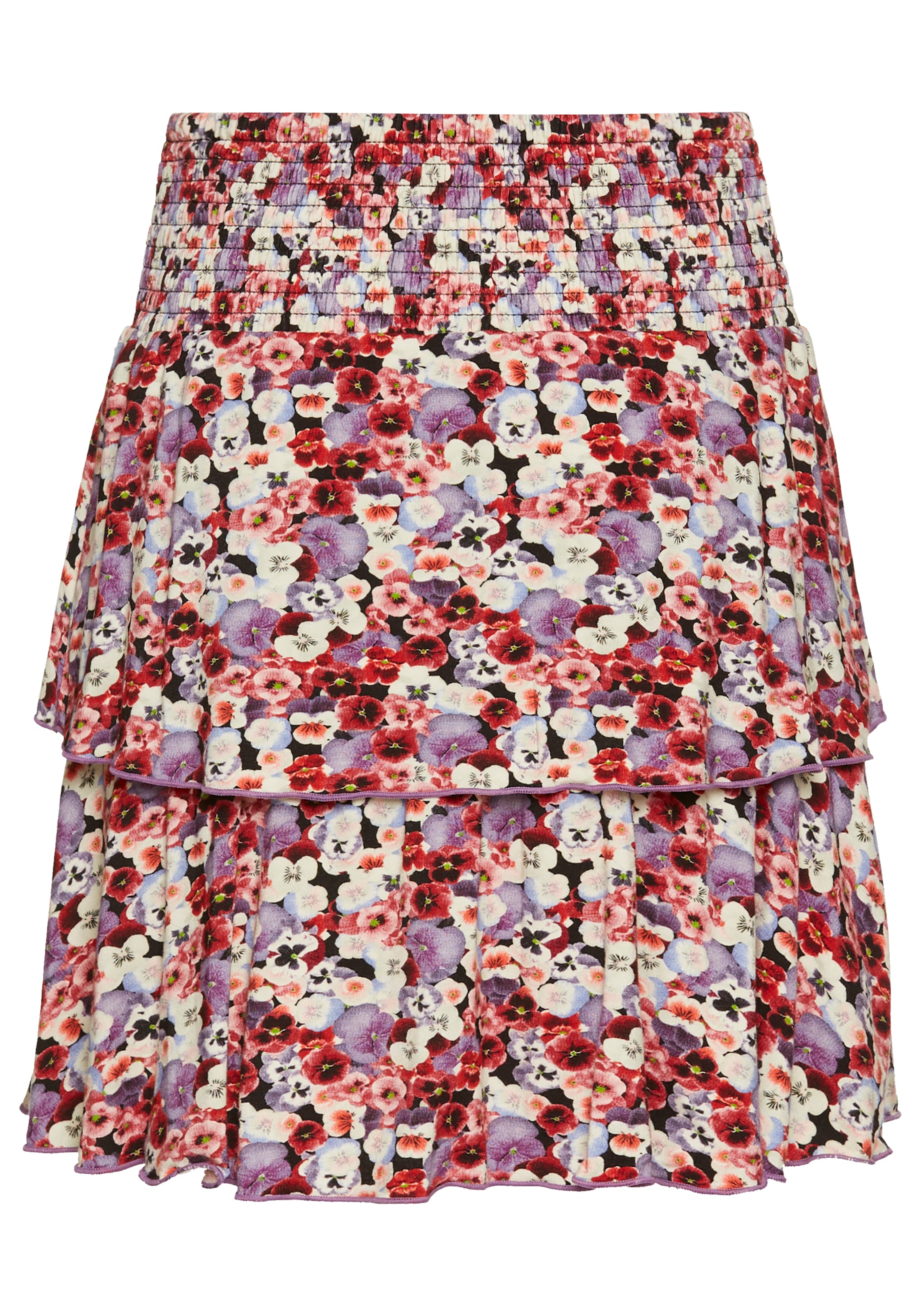 Laura Scott Jerseyrock , in Stufenform mit sommerlichem Blumenprint