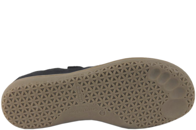 NEW FEET NAVY BLÅ BALLERINA I NUBUCK SKIND