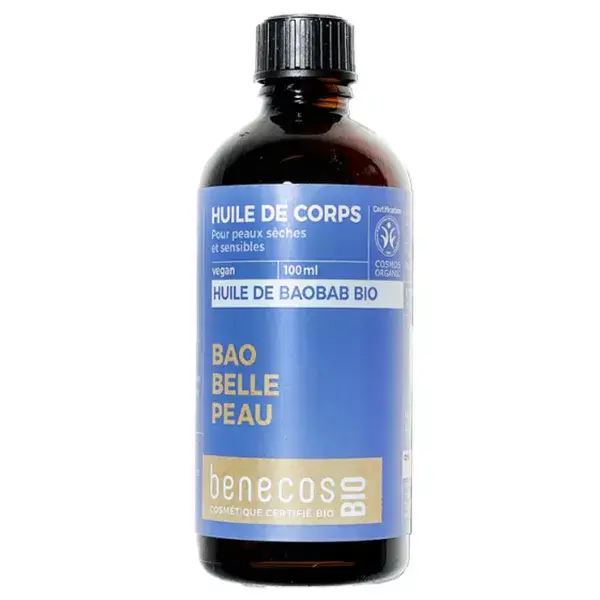 Óleo Corporal Orgânico de Baobá Benecos 100ml