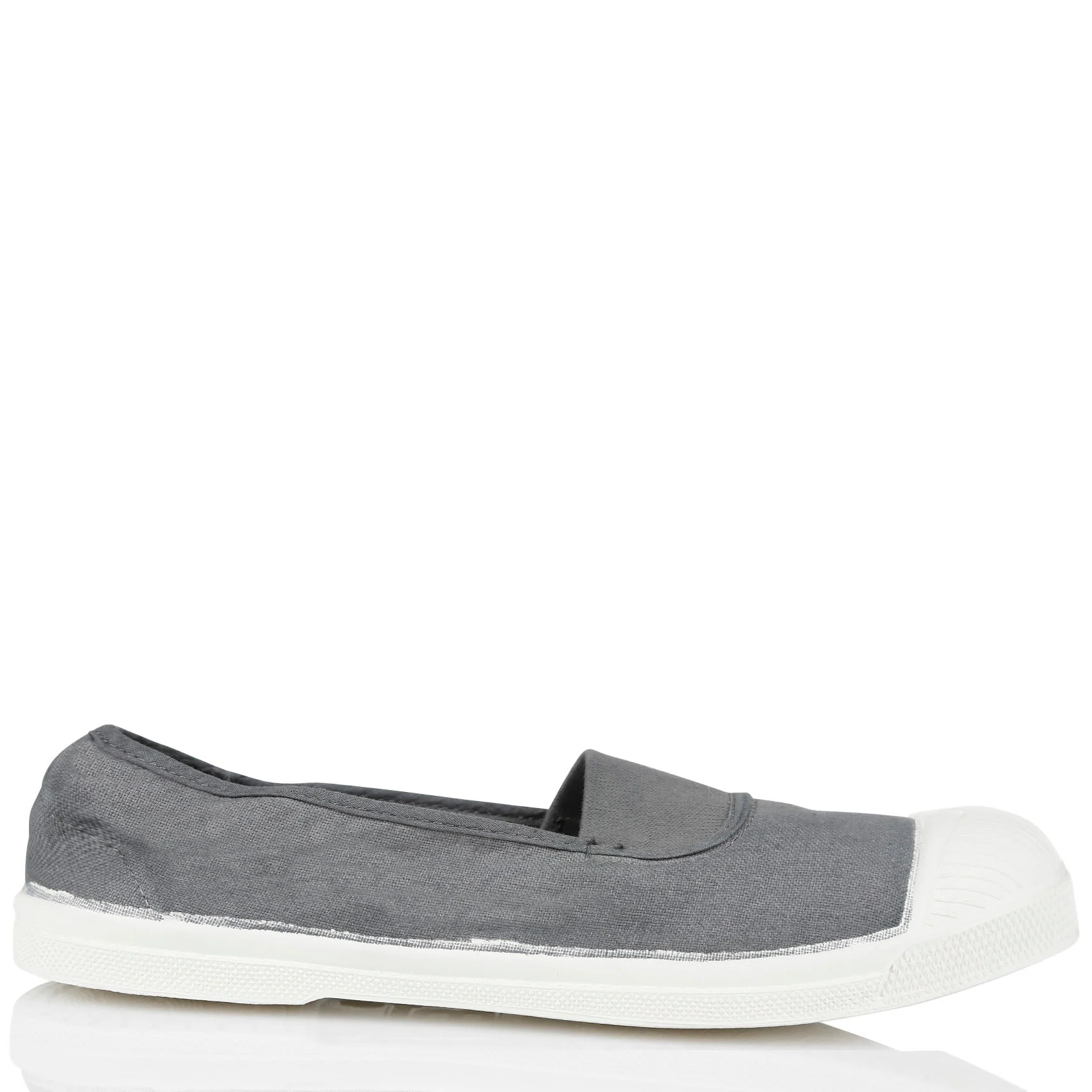 Tennis à élastique en toile | Gris