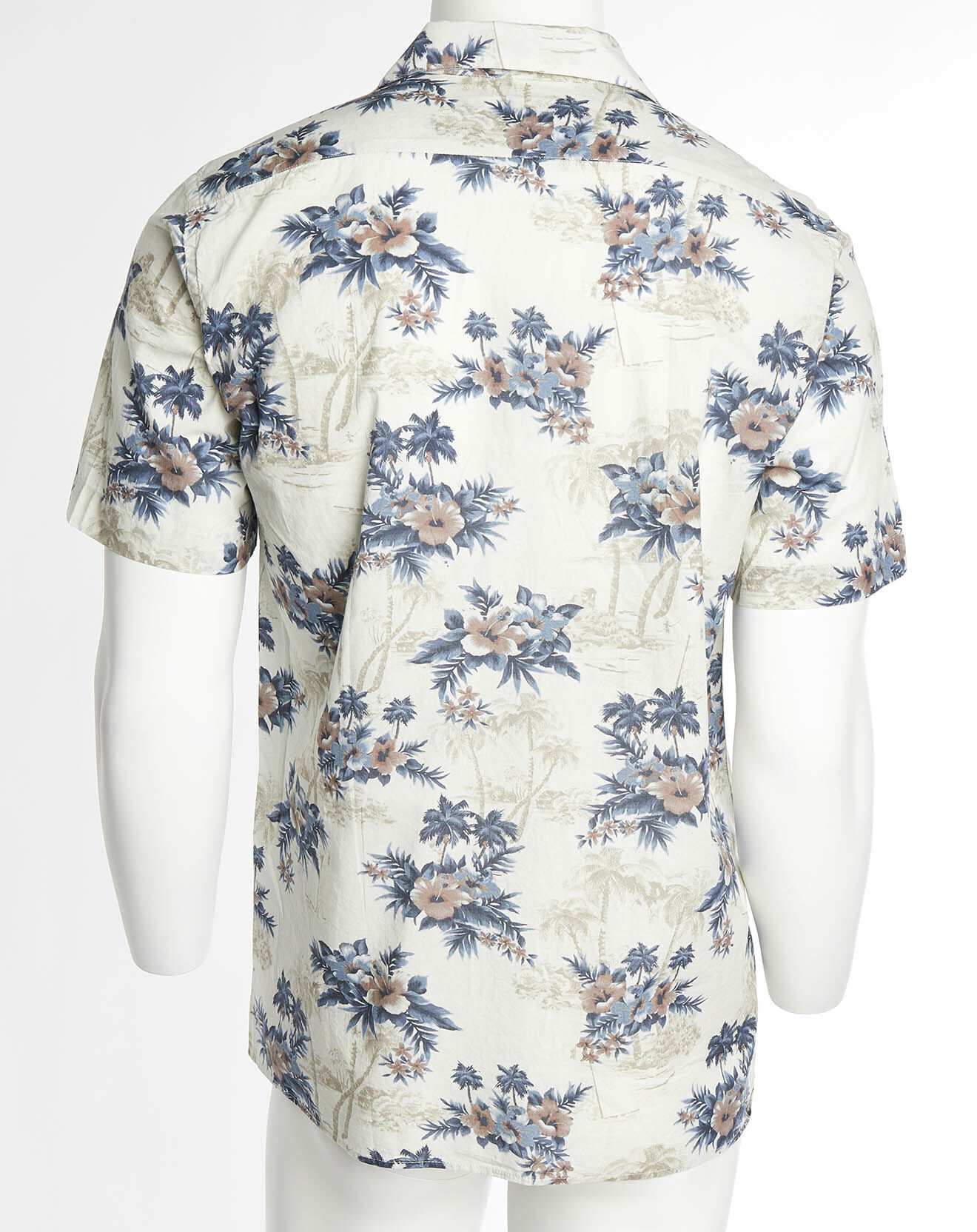 Hartford Chemise slim Slam à fleurs écru/bleu/rouge