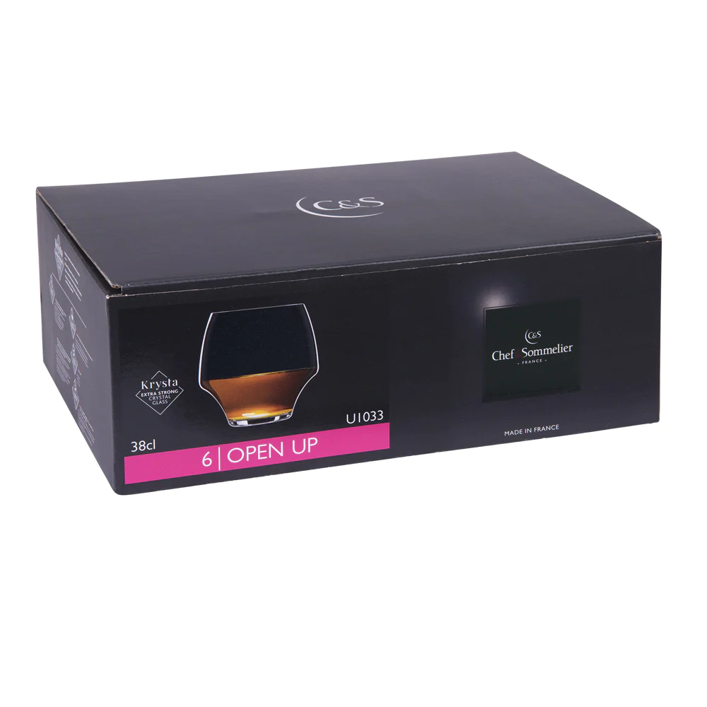 Open Up - 6 gobelets forme basse 38 cl Chef et sommelier