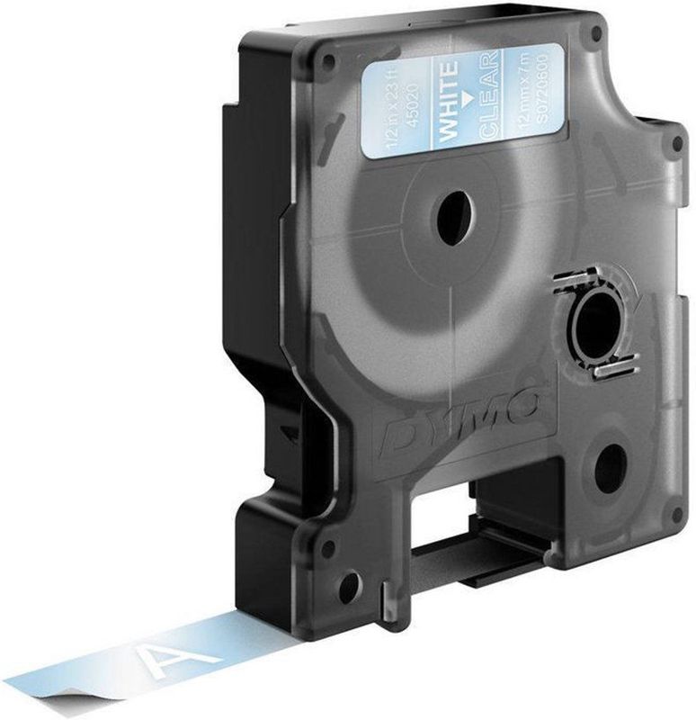 Dymo - LabelManager D1 - Labeltape - Transparant - Polyester - 12mm - 7m