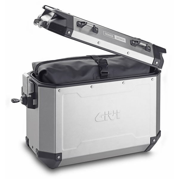 Givi - Paire de valises latérales Trekker Outback 48 gauche + Trekker Outback 37 droit Aluminium