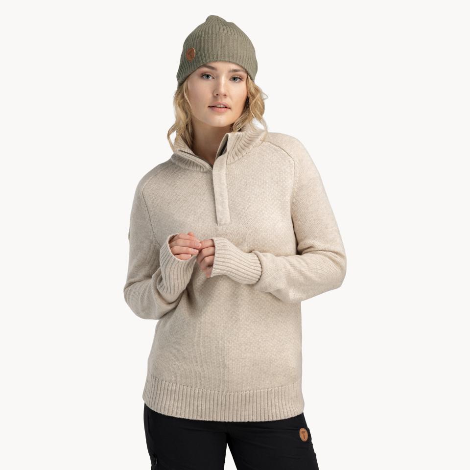 Tufte Robin Low Half Zip Womens Chateau Gray Melange/Jet Stream