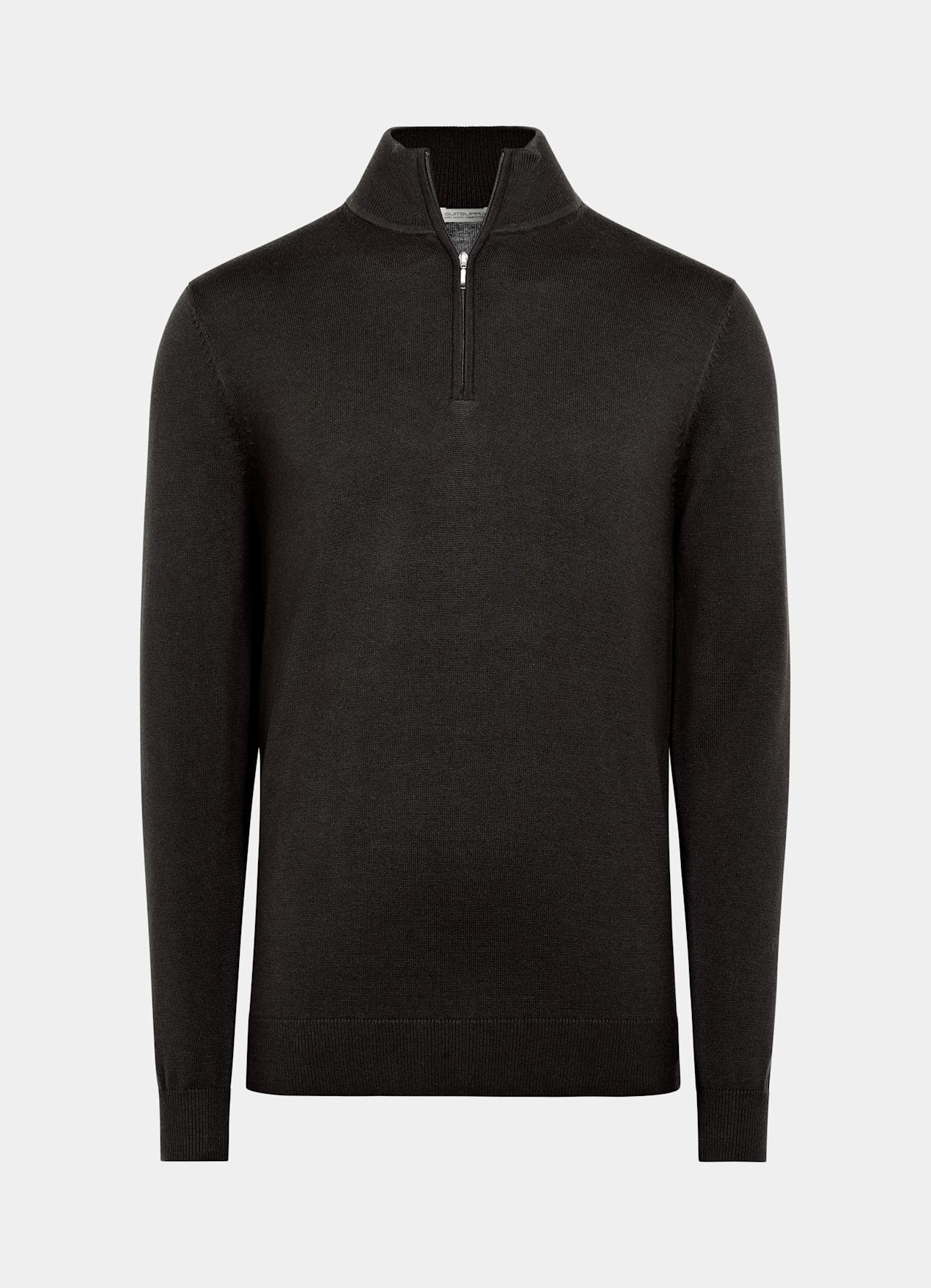 Semi-zippé marron foncé
