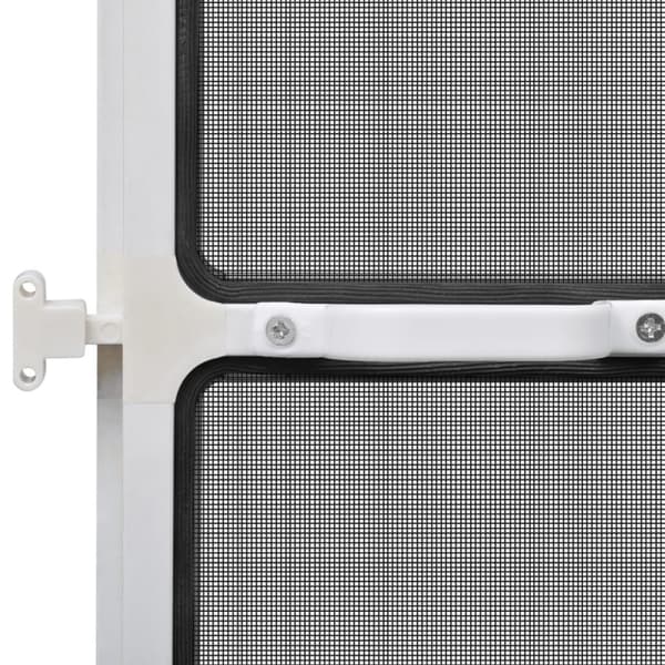 vidaXL Insektskjerm med hengsler for dør hvit 100 x 215 cm