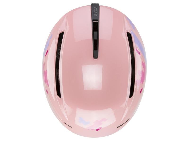 uvex Helm Viti Pink Puzzle, S Skihelm für Kinder