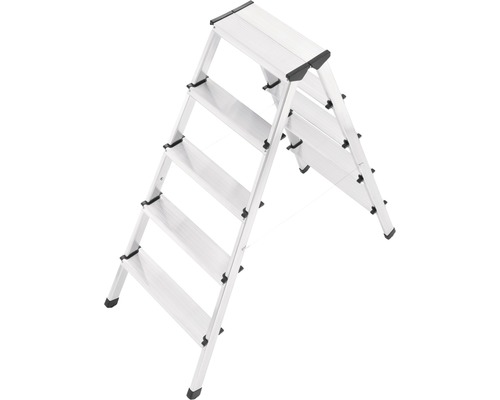 Hailo D60 StandardLine Aluminium Dubbele Tredenladder 2 x 5 Treden