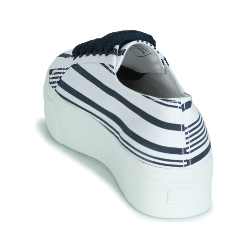 Superga - 2790 COT MULTI STRIPE W - Blanc