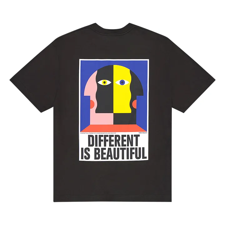 Olow T-shirt Different Coton Bio | Gris anthracite