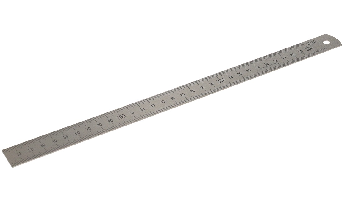 Linial 300mm rustfri stål - SP Tools