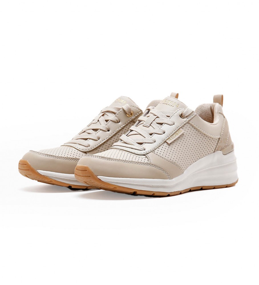 Tênis Skechers Billion Subtle Spots cor taupe