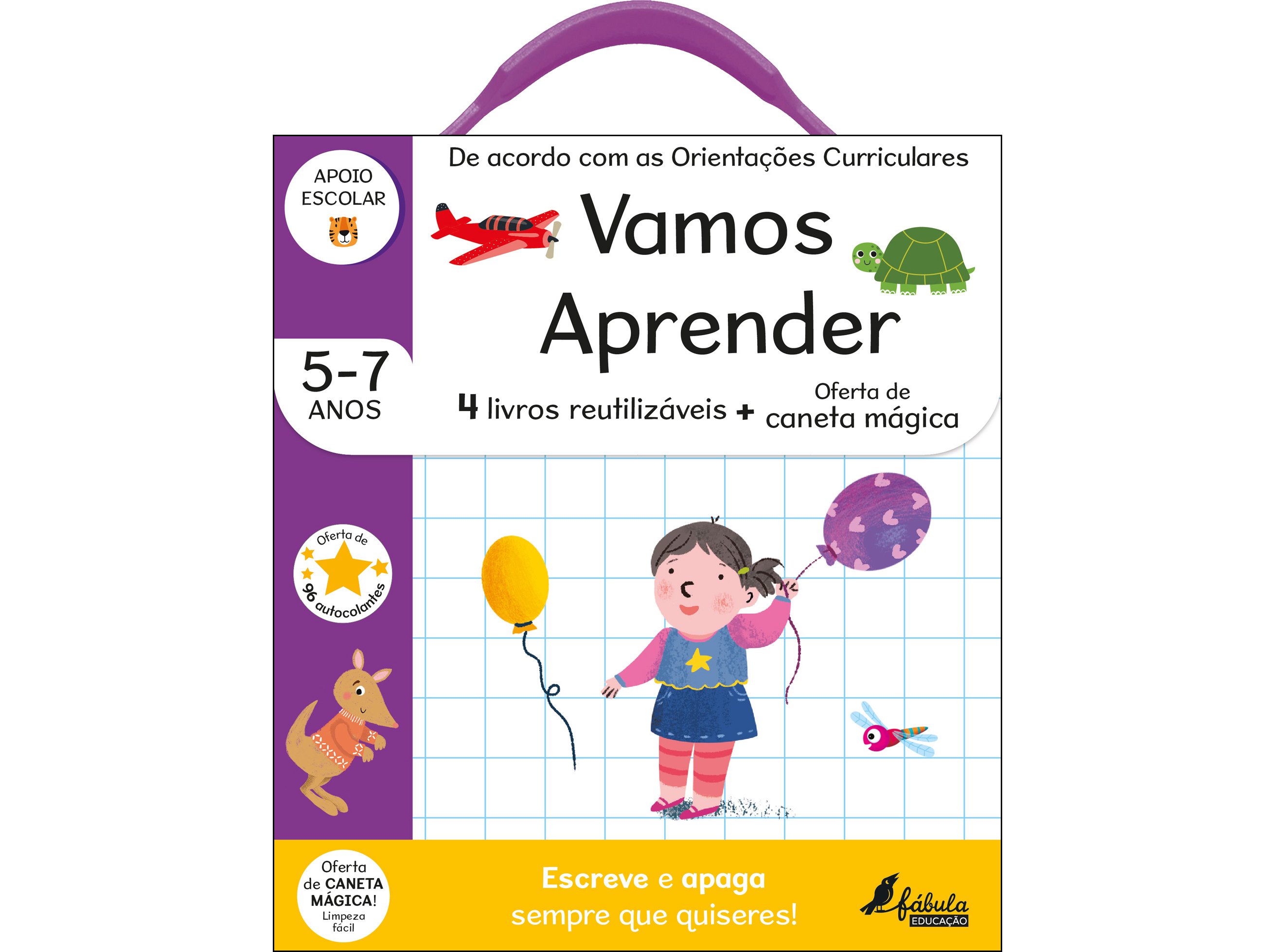 LIVRO VAMOS APRENDER 5-7 ANOS: MALINHA ESCREVE E APAGA