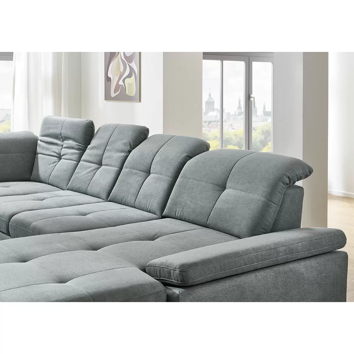 Wohnlandschaft Arbaz Grau