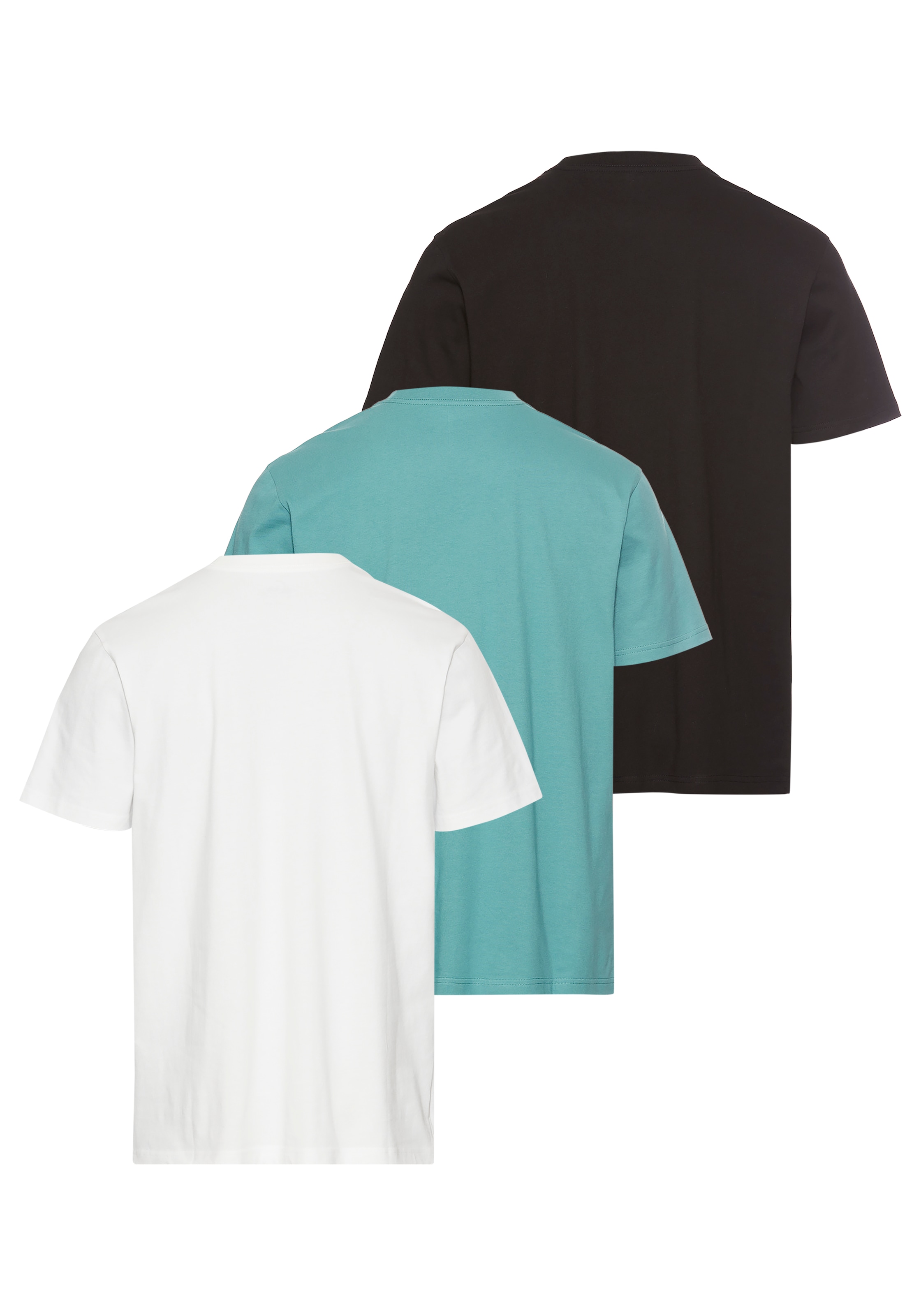 Quiksilver T-Shirt »NOTCHED SHORT SLEEVE TEE PACK3 YM«, 3 Stk.