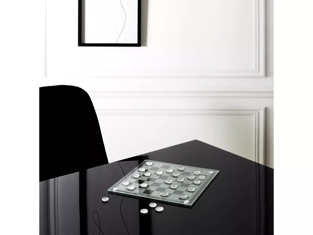 12jeu De Dames En Verre