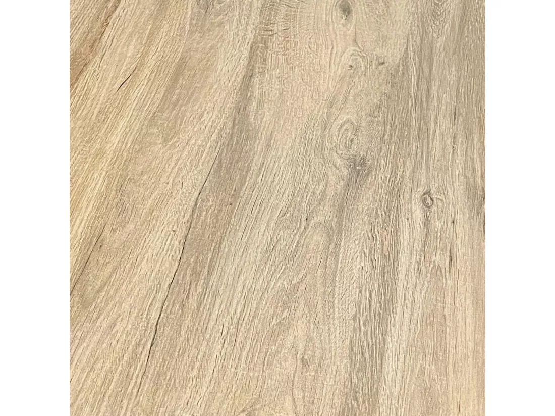 Table haute bistrot en céramique aspect bois D 90 cm LOMBARDIE