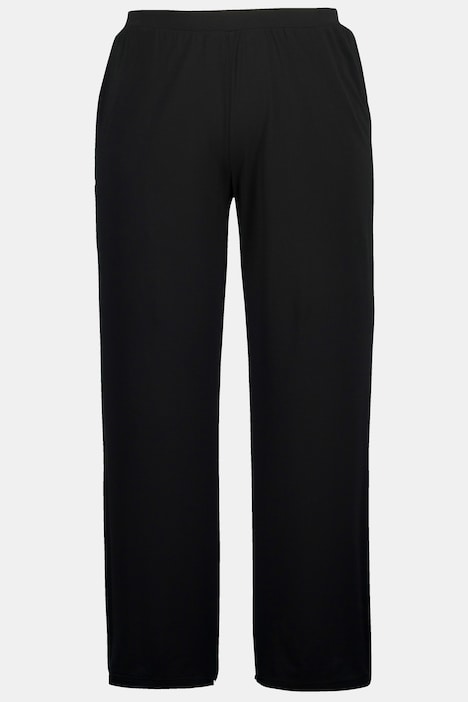 Hose, Jersey, weites Bein, Elastikbund