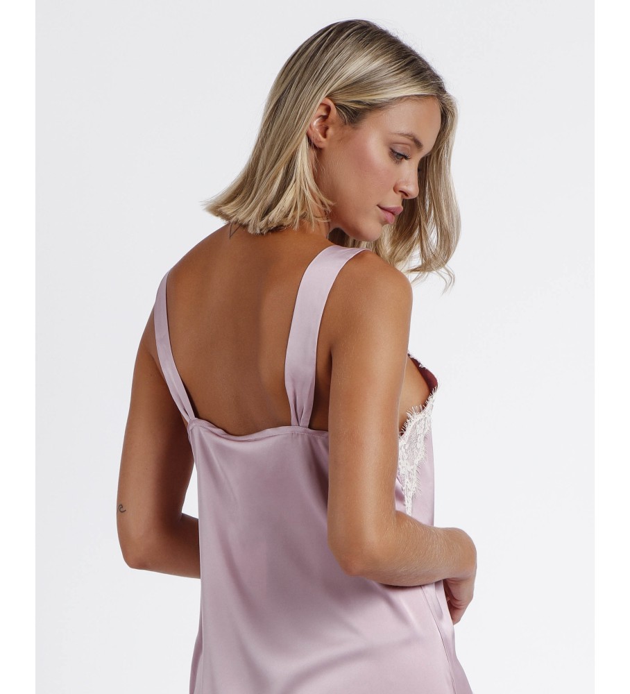 Camisola Admas com alças, noiva, casamento romântico, rosa