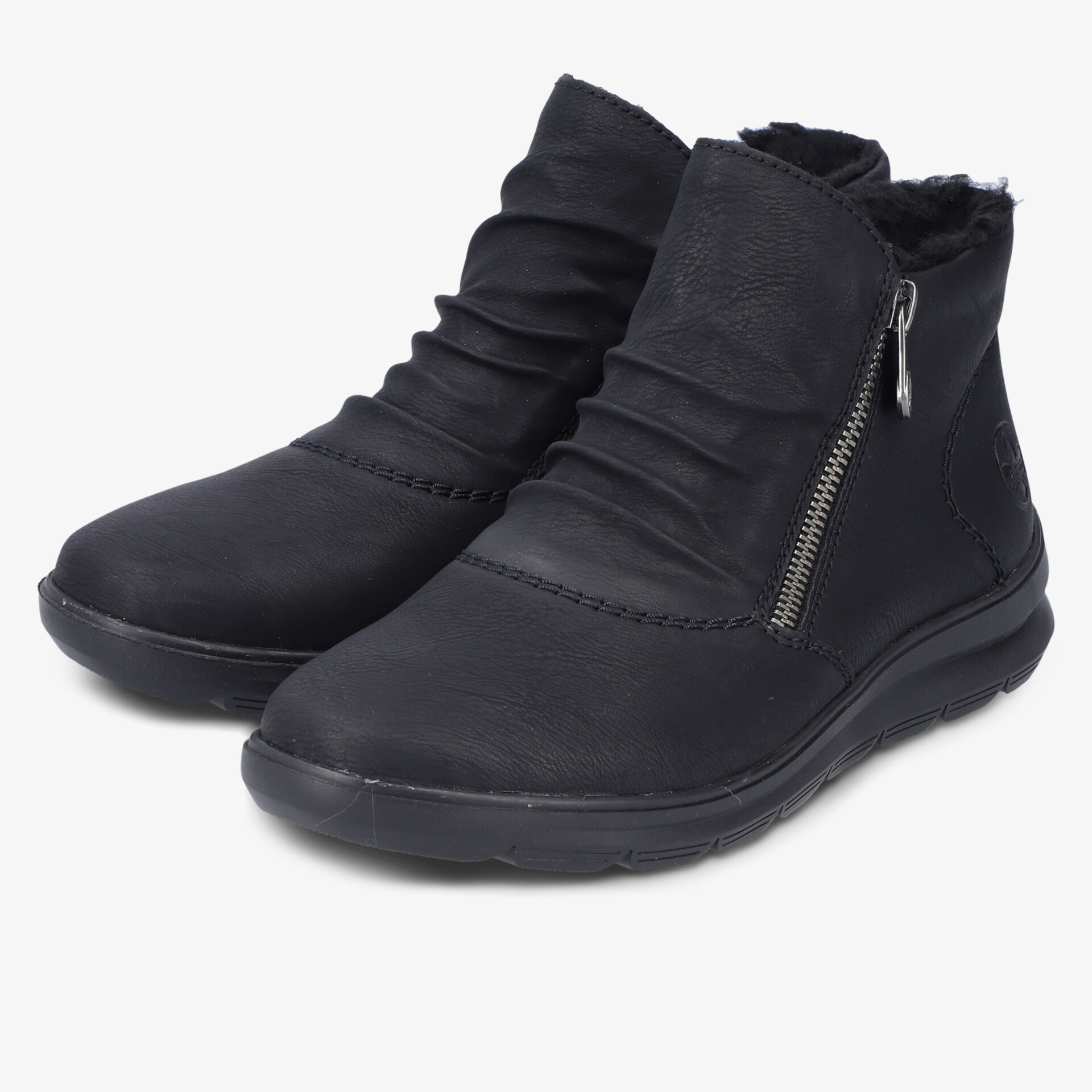 rieker Damen Stiefeletten schwarz