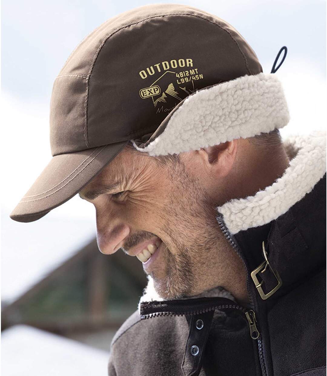 Casquette Cache-Oreilles Doublée Sherpa