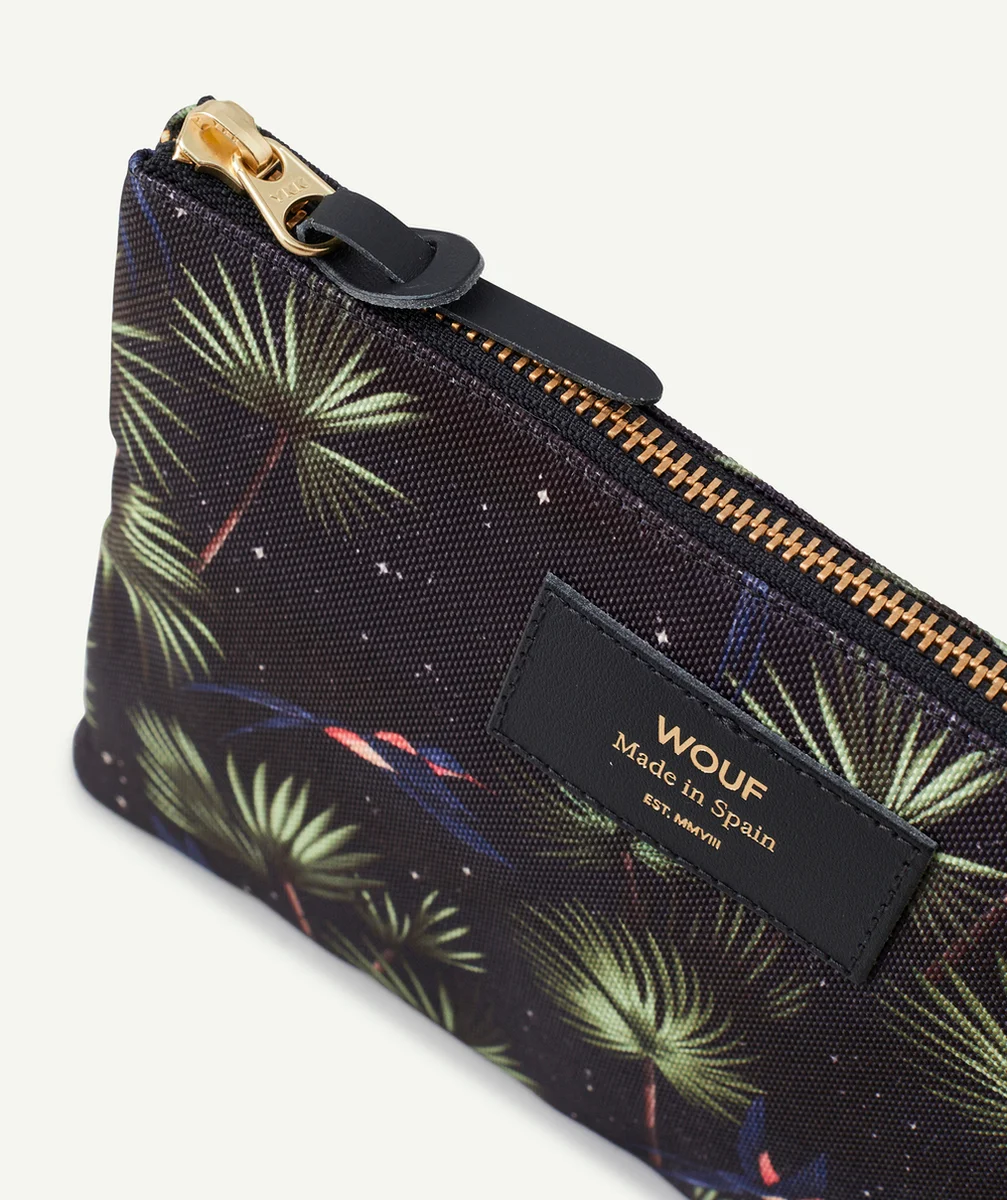 WOUFPOCHETTE EN FIBRES RECYCLÉES IMPRIMÉE TROPICAL