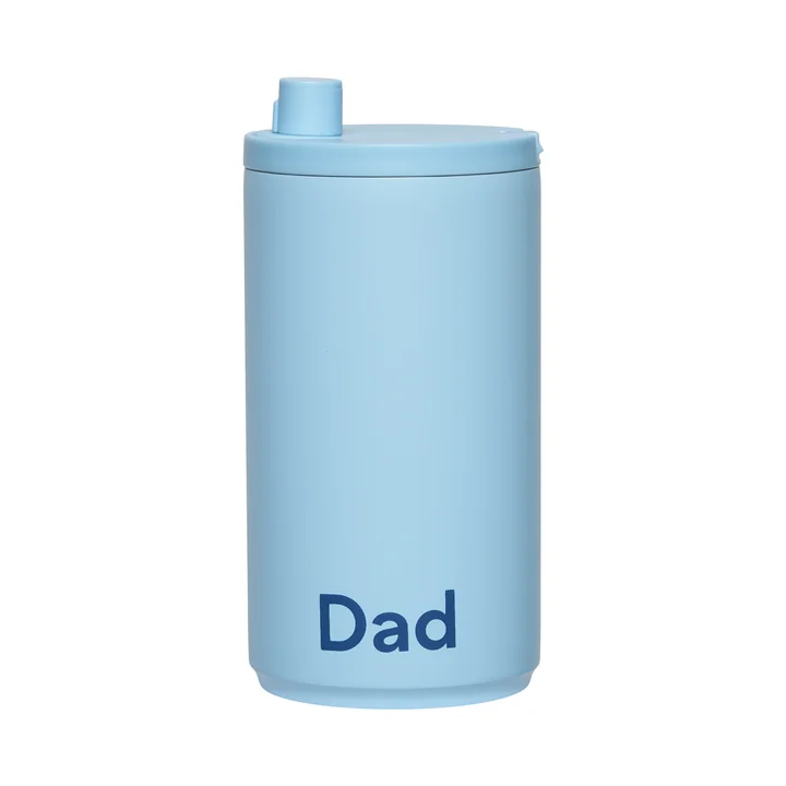 Design Letters - Travel Becher, 0.35 l, Dad / light blue