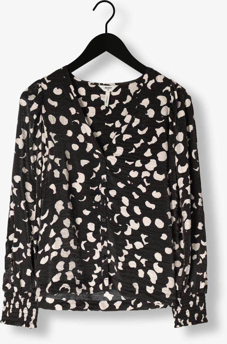 OBJECT zwarte object blouse objomika l/s top 129