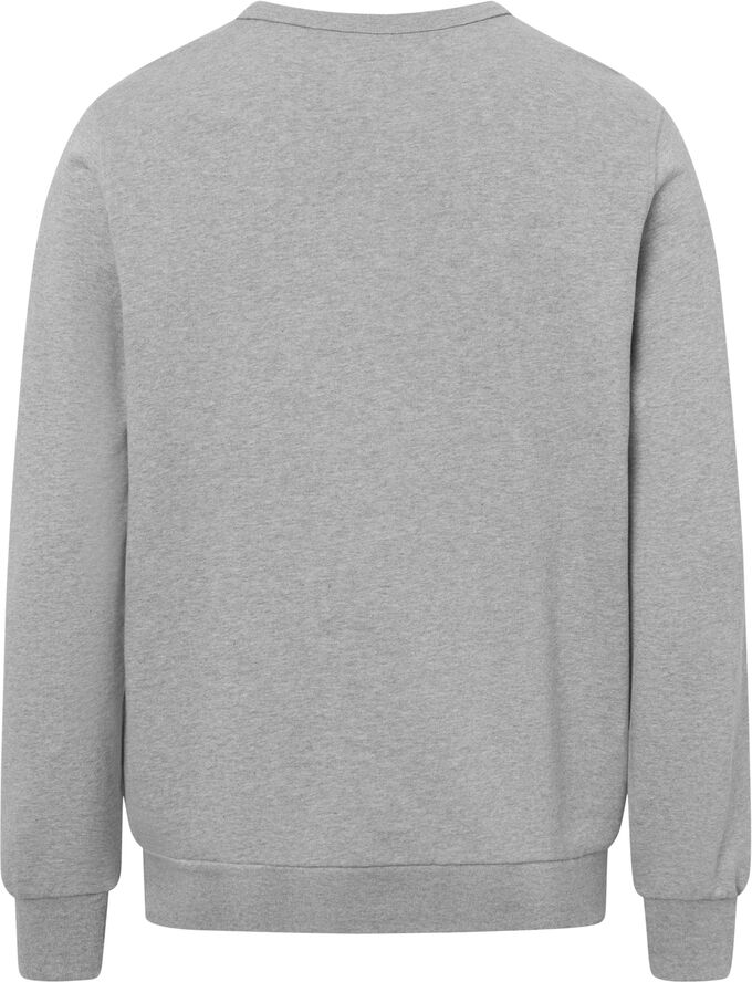 Knowledge Cotton Apparel ERIK basic badge sweat - GOTS/Vegan Grå