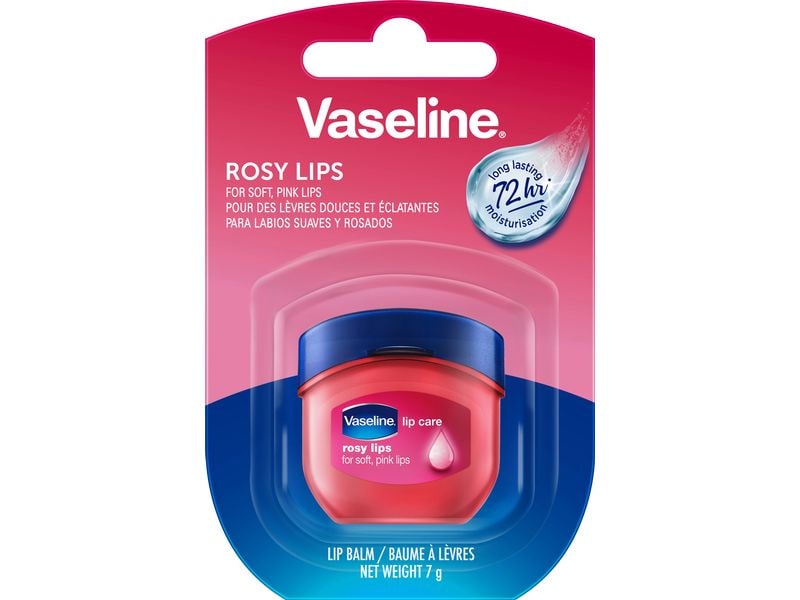 Vaseline Lippenpomade Rosy Mini 7 g Lippenbalsam mit zartrosa Farbe