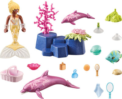 Playmobil 71501 Princess Magic Byggesett Havfrue med Delfiner