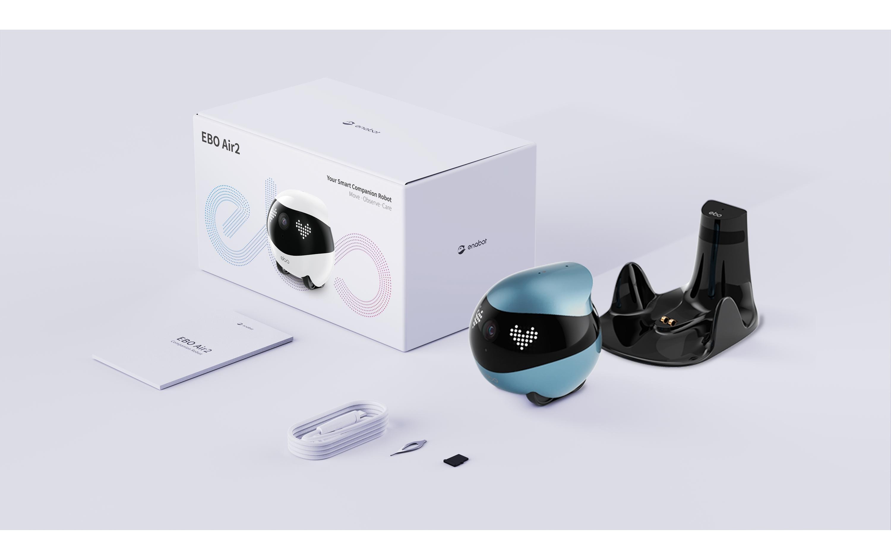 Ebo Air 2 2k Cam Blau<br>Mobile Überwachungskamera mit AI Smart Tracking Technologie und Nachtsicht