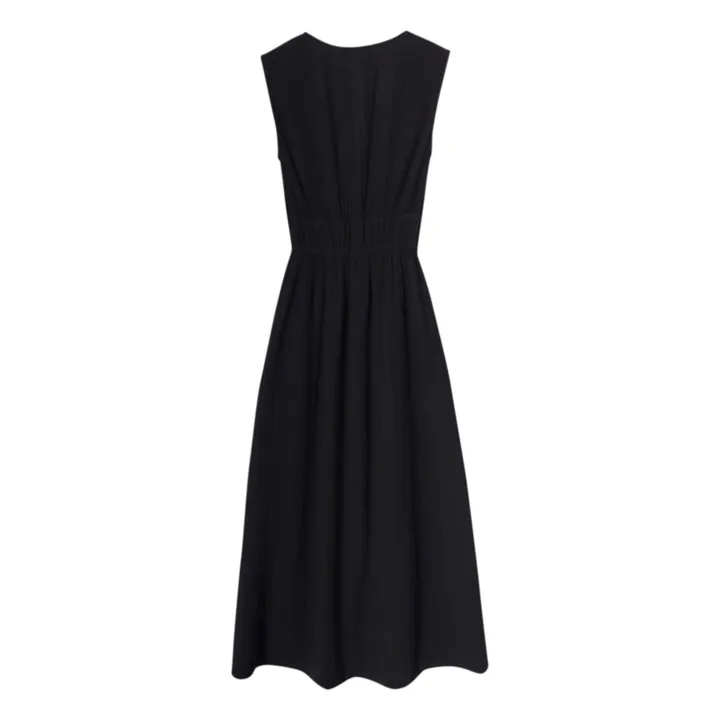 Xirena Robe Arwen Gaze de Coton | Noir