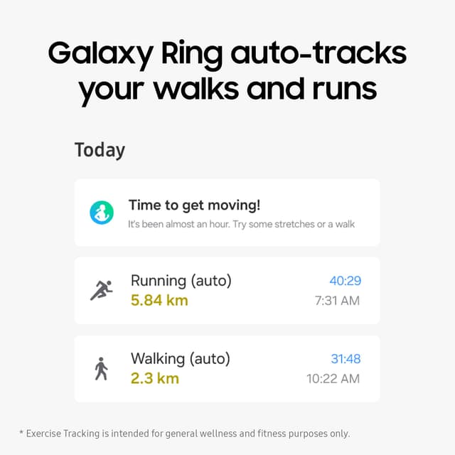 Samsung Galaxy Ring Smart Ring størrelse 12 (sølv)