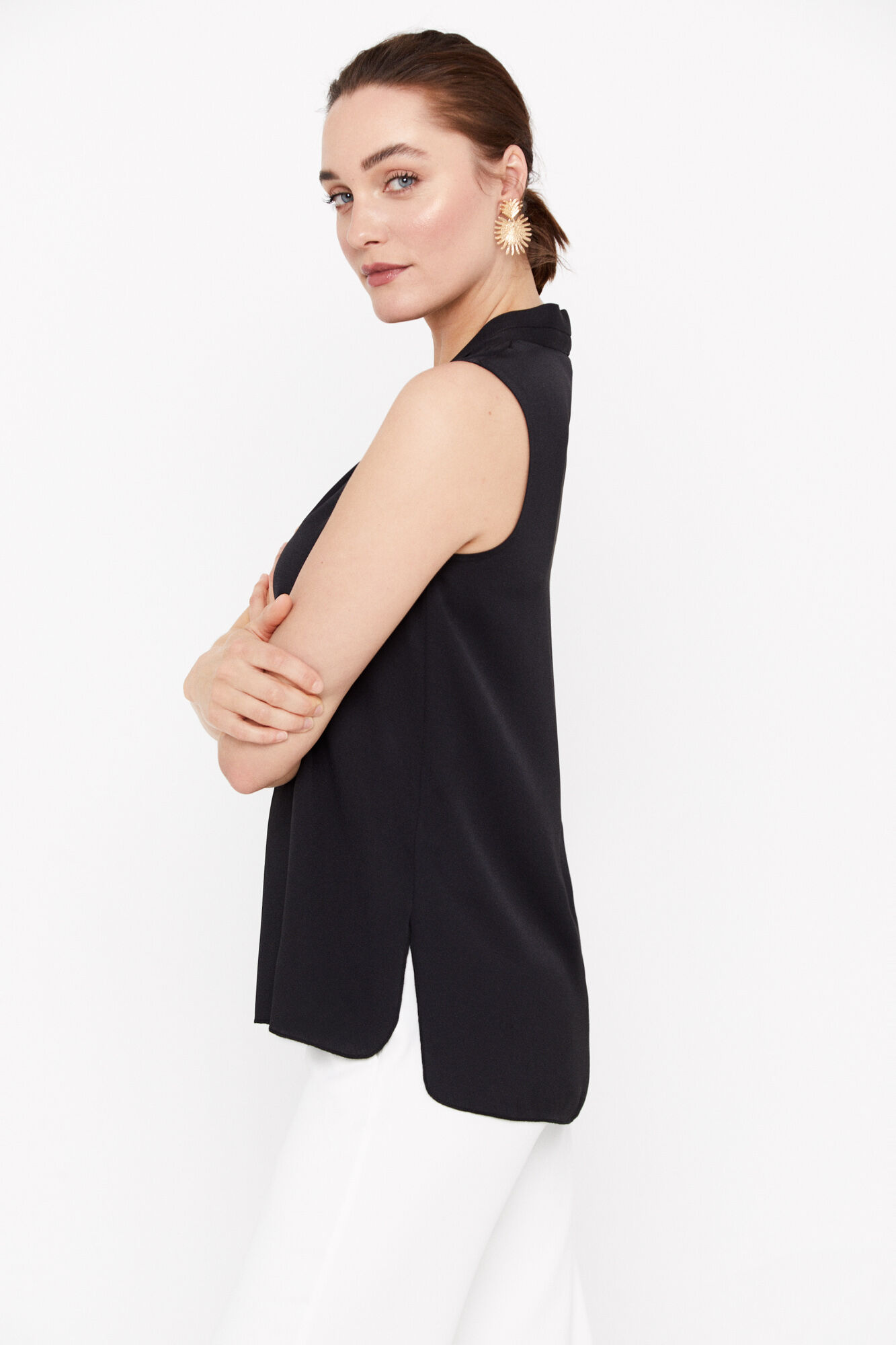 Blusa fluida - Preta