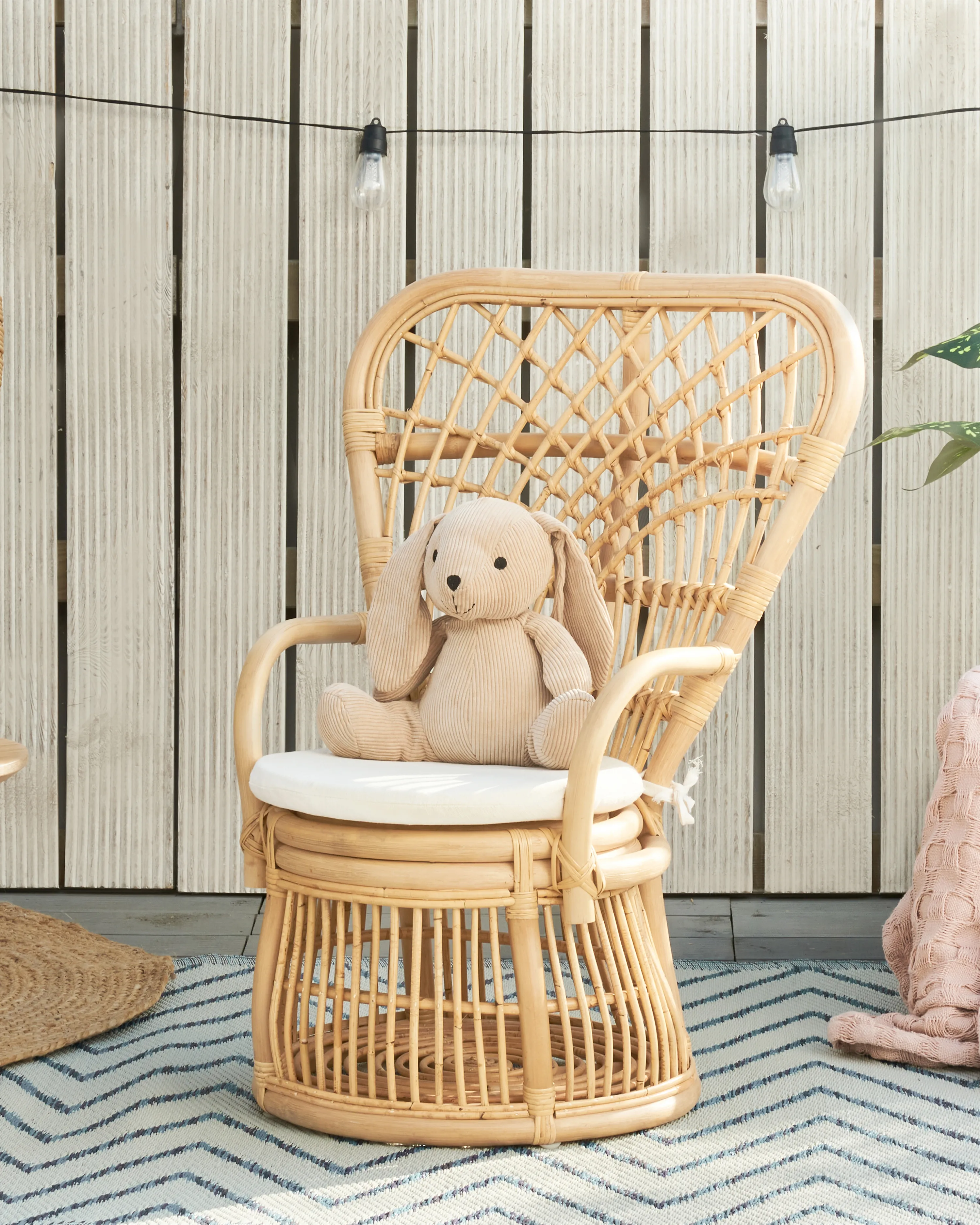 Kinderstoel TEMENI Rotan Natuurlijk