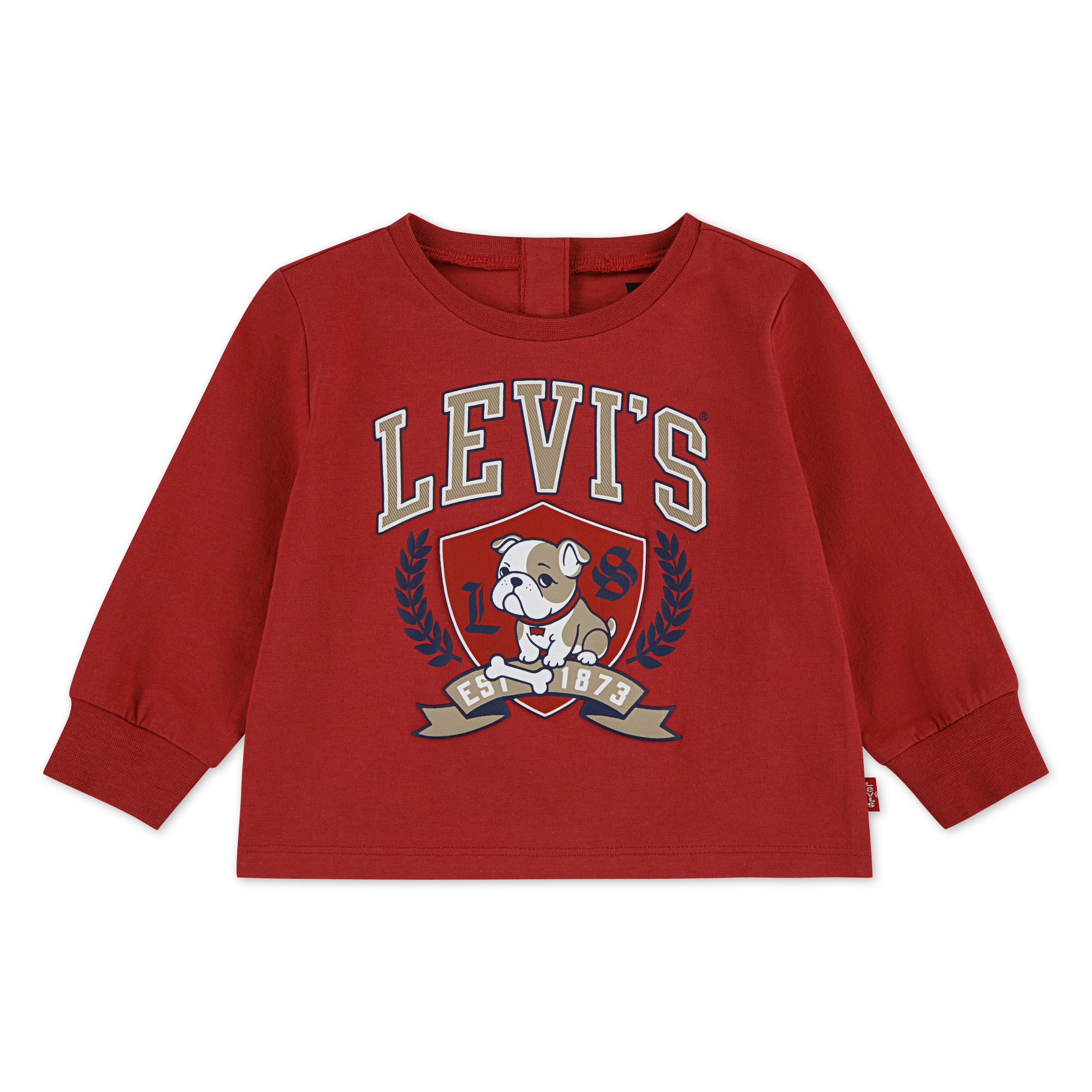 Levi's® Kids Langarmshirt »LVB LOGO BULLDOG CREST T«, mit Tierprint
