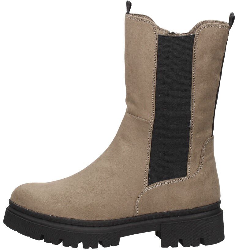 Marco Tozzi Enkellaarsjes Plat beige