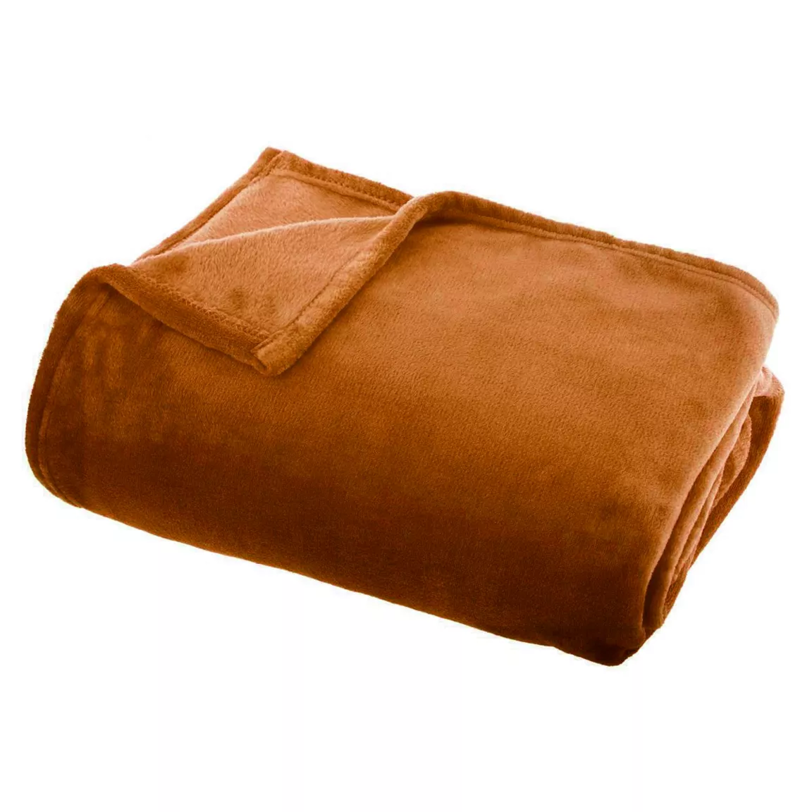 Plaid doux flanelle (130 x 180 cm) Didou Cuivre