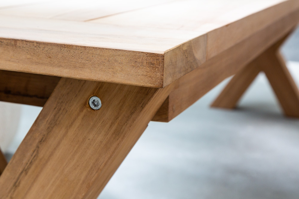 Massive Gartenbank EMPIRE TEAK 180cm Sitzbank Teakholz wetterfest