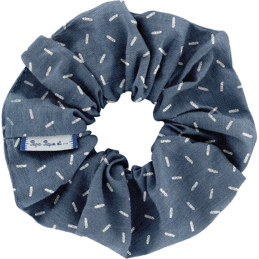 Chouchou Paille Argent Jean
