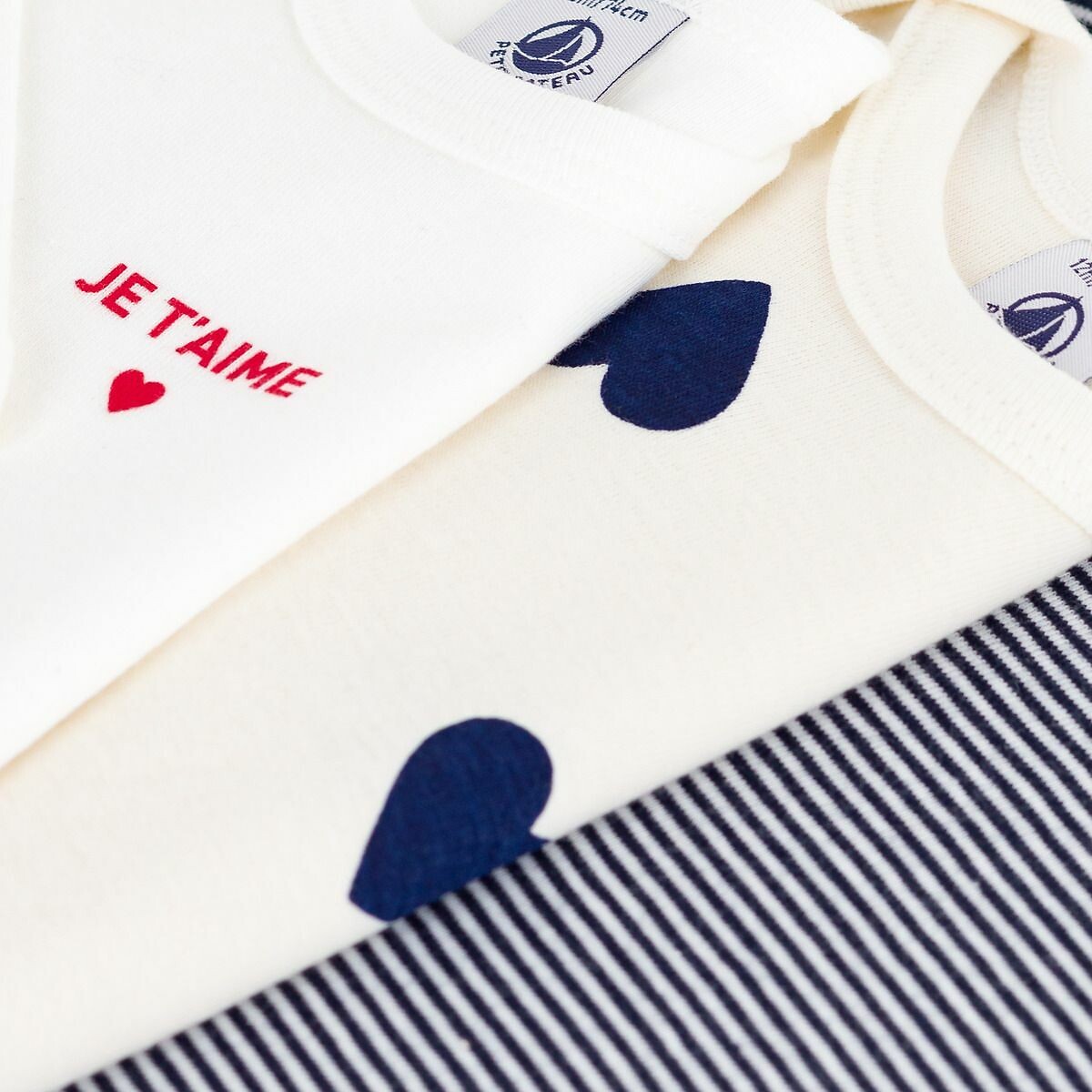 PETIT BATEAU<br>Conjunto de 3 bodies de manga comprida