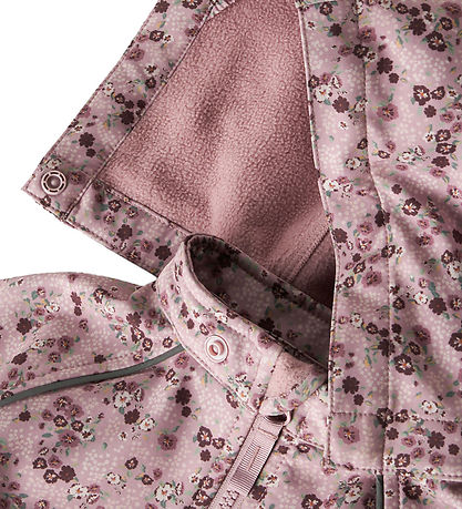 Name It Softshelljakke m. Fleece - NmfAla08 - Mauve Shadows