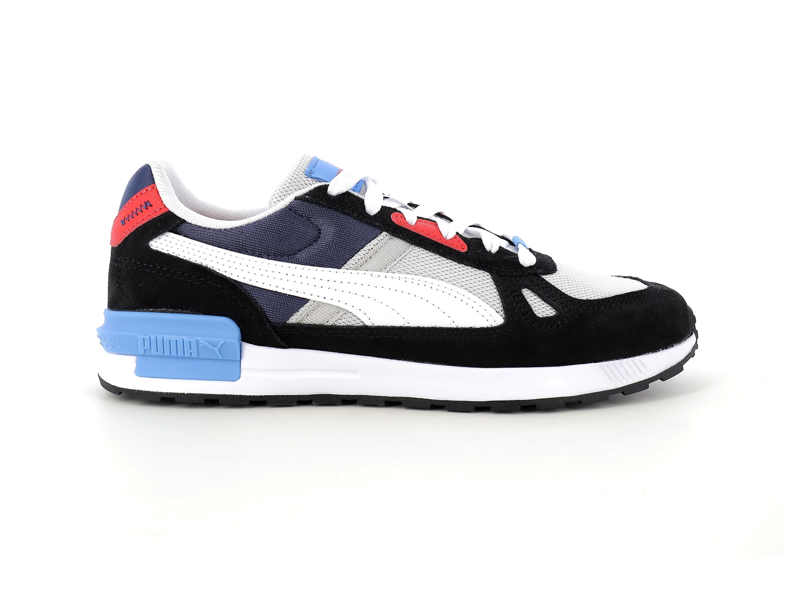 Puma-380736 Matières combinées Blanc Bleu